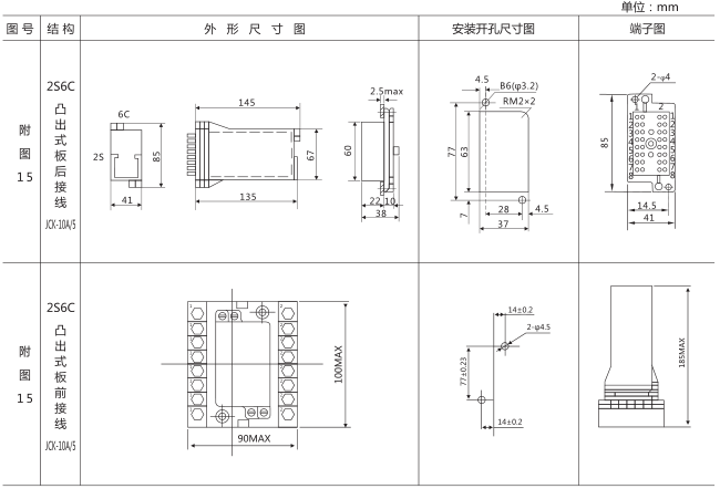 DZZ-13組合中間繼電器外形及安裝尺寸圖片 DZZ-13組合中間繼電器外形及安裝尺寸圖片
