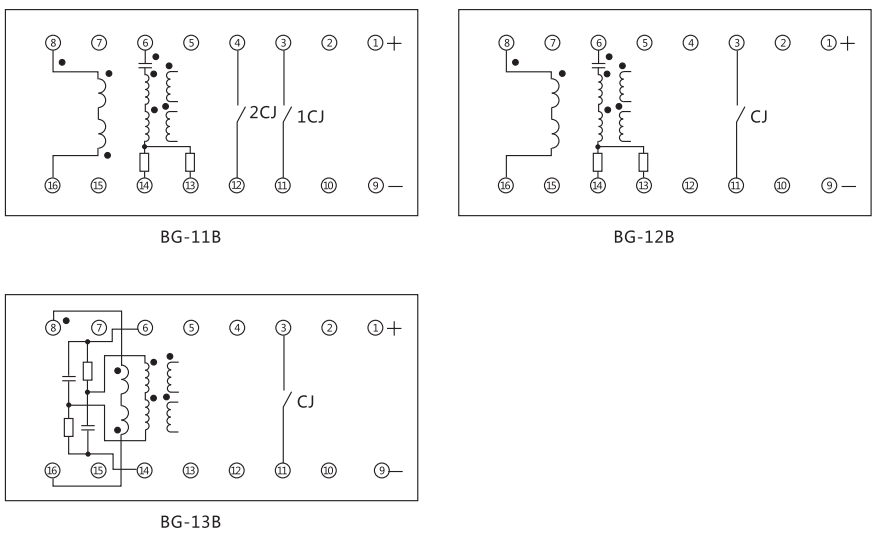 BG-11B內部接線及外引接線圖  BG-11B內部接線及外引接線圖
